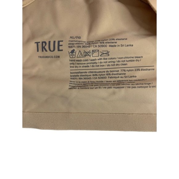 XL The True Body Triangle Convertible Strap Bralette New Nude - Picture 8 of 10